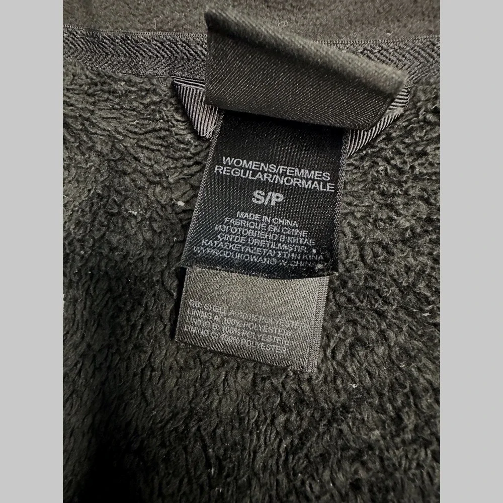 The North Face Osito Full Zip Fleece Jacket Women's S Soft Fuzzy Black - Picture 6 of 9